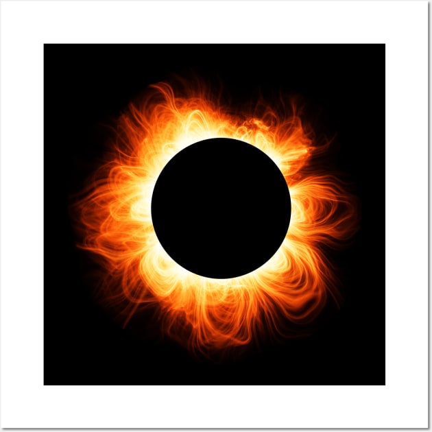 Solar eclipse ring Wall Art by Alexmelas